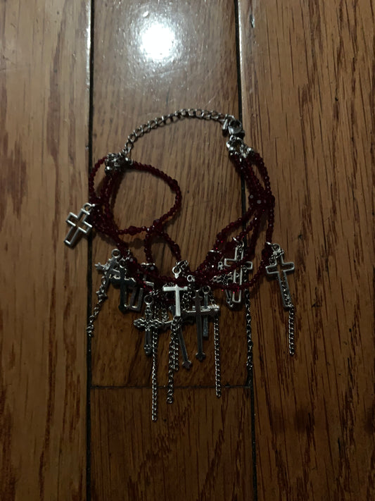 Cross Junk Bracelet