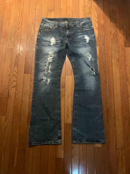 Custom Red Cross Boot Cut Jeans