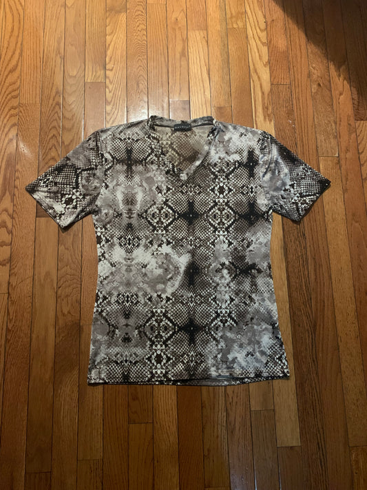 Black Varia Python Snake Shirt