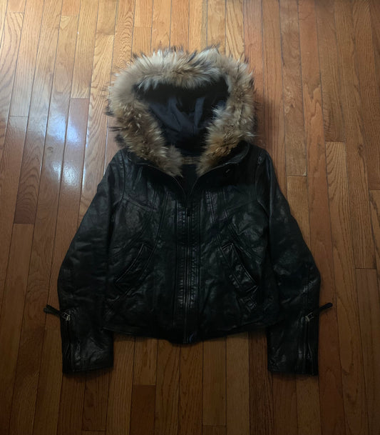 GOA Fur Leather Jacket (Small)