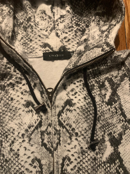 Civarize Snake Pattern Hoodie