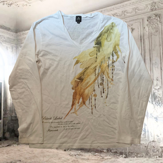 Semantic Design Feather Shirt