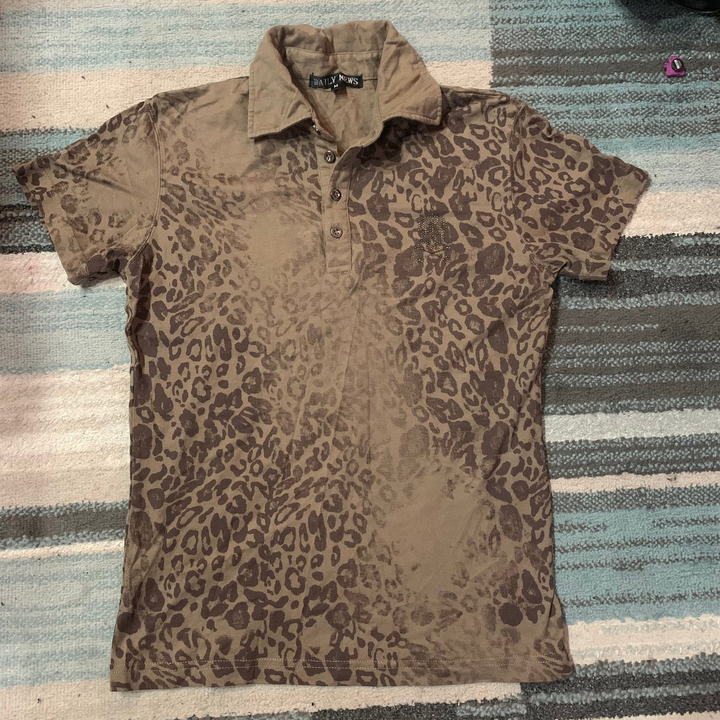 Daily News Leopard Print Polo (S)